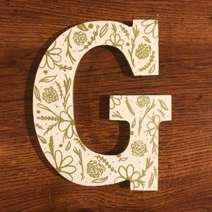 Letter G decoration